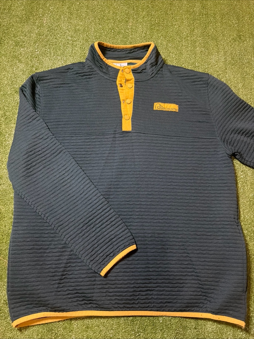 Duck Unlimited Quarter Snap Pull Over Long Sleeve Shirt Size XL
